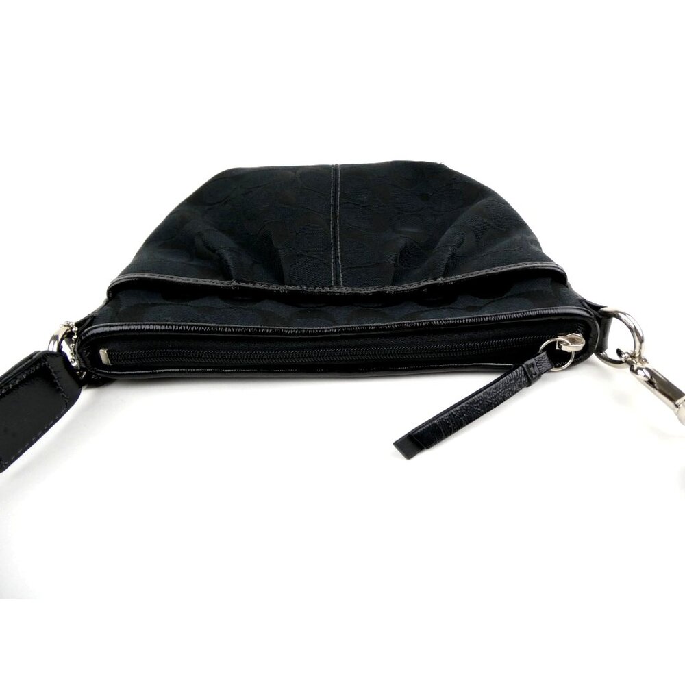 Coach Black Signature Fabric Crossbody Bag - Picture 6 of 13
